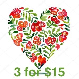 3 for $15 💖 Sale